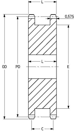 Звездочка PHS 80-1DSAH16